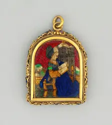 Reliquary Pendant of Saint Barbara, France, c. 1500. Creator: Unknown
