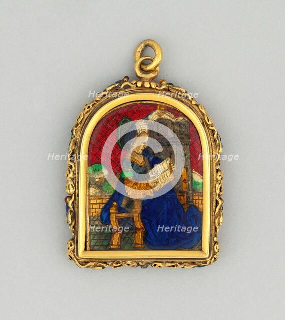 Reliquary Pendant of Saint Barbara, France, c. 1500. Creator: Unknown.