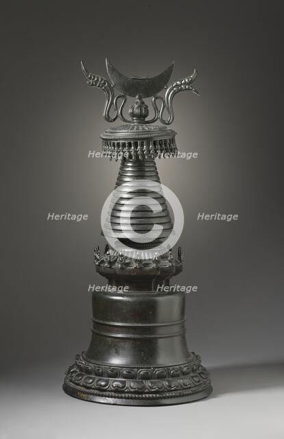 Reliquary Stupa (Chöten), Late 14th-early 15th century. Creator: Unknown.