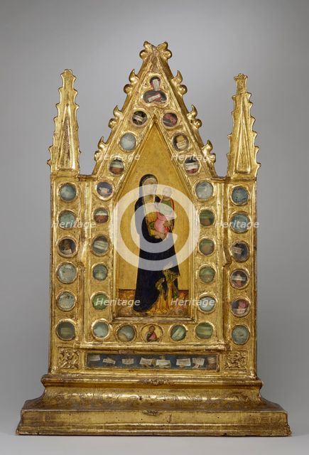 Reliquary Tabernacle with the Virgin and Child, c1350. Creator: Naddo Ceccarelli.
