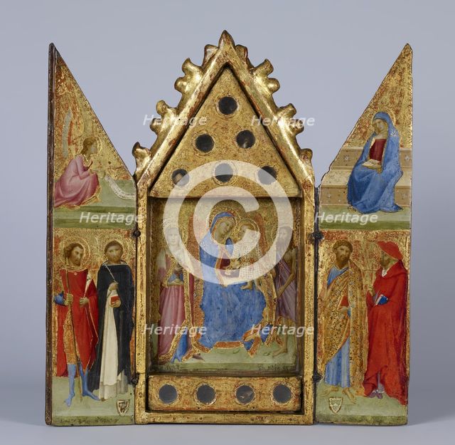 Reliquary with Madonna and Child with Saints, 1350-1359. Creator: Lippo Vanni.