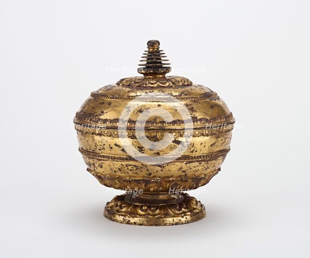 Reliquary with Stupa-Shaped Top, Tang dynasty, 7th century. Creator: Unknown.