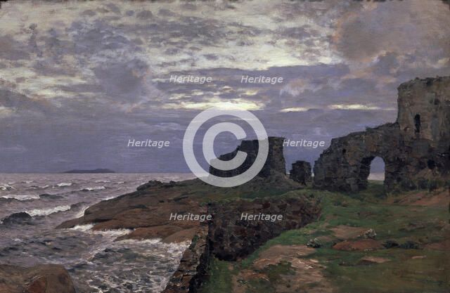 Remainders of the past. Twilight. Finland, 1897. Artist: Levitan, Isaak Ilyich (1860-1900)