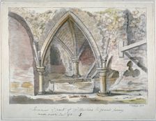 Remains of the Church of St Martin's le Grand, City of London, 1815. Artist: Thomas Prattent