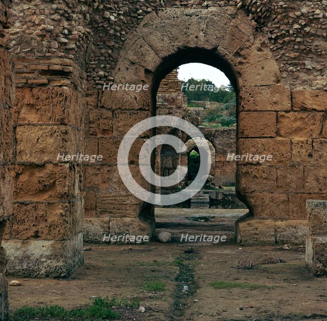 Remains of the baths of Antoninus Pius in Carthage, 2nd century. Artist: Unknown