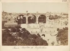 Remains of the Basilica of Maxentius and Constantine on the Via Sacra, Rome, between 1870-1880. Creator: Unknown