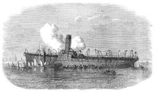 Remains of the Dutch steamer Willem III., burnt off the Isle of Wight, 1871. Creator: Unknown