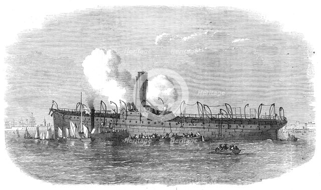 Remains of the Dutch steamer Willem III., burnt off the Isle of Wight, 1871. Creator: Unknown.