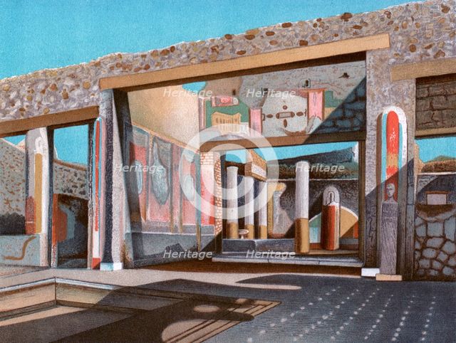 Remains of the house of the banker Lucius Caecilius Iucundus, Pompeii, (1902). Creator: Unknown.