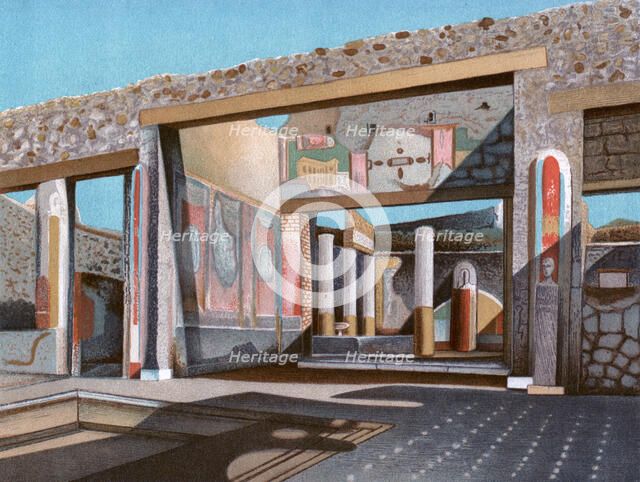Remains of the house of the banker Lucius Caecilius Iucundus, Pompeii, (1902). Creator: Unknown.