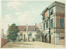 Remains of the Old Priory and Mathematical School, Christ's Hospital, n.d. Creator: Samuel Ireland