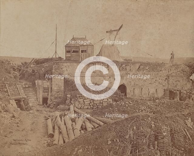 Remains of the Malakoff Tower, 1855-1856. Creator: James Robertson.