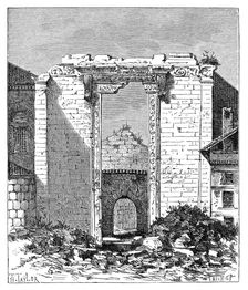 Remains of the Temple of Augustus and Rome, Ancyra (Ankara), Turkey, 1895