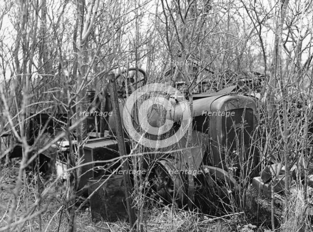 Remains of a 1920s Austin 20hp vehicle. Artist: Unknown