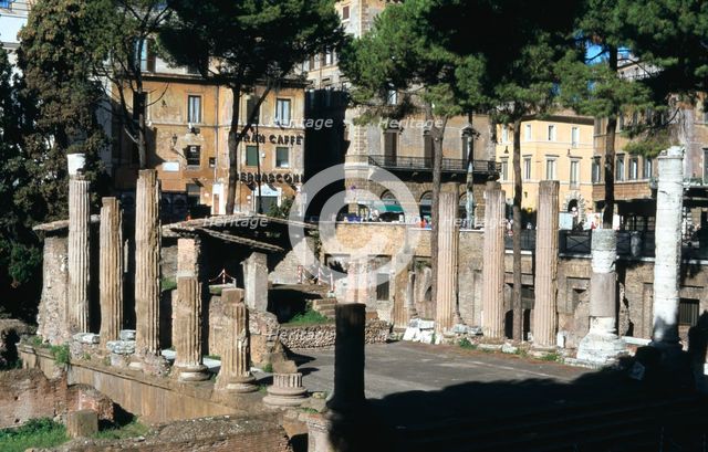 Remains of a Roman sanctuary, Via Torre Argentina, Rome. Artist: Unknown
