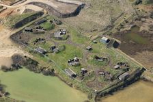 Remains of a Second World War anti-aircaft battery, Chadwell Heath, London, c2010s. Artist: Damian Grady