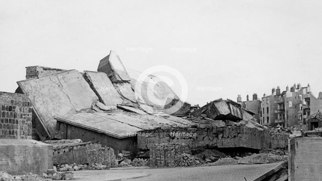 Remains of a U-boat pen, Kiel, Germany, c1945-c1965(?). Artist: Unknown