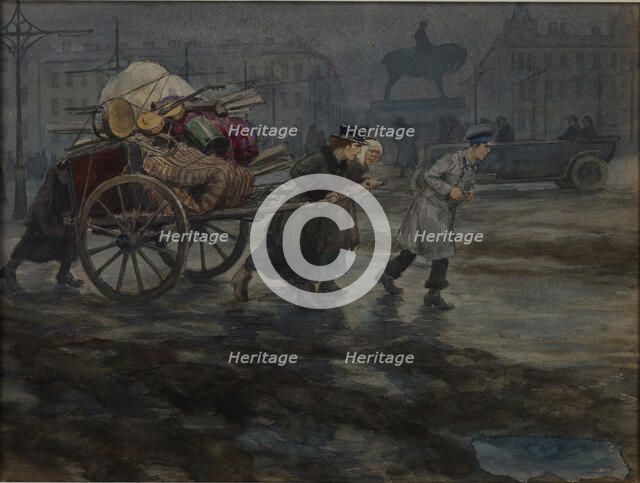 Remains of a wealthy house, 1918-1923.