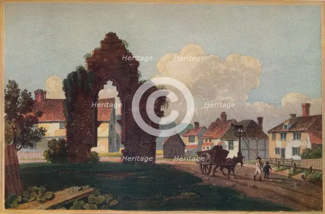 'Remains of an Ancient Chapel, Milkhouse Street, Near Cranbrook, Kent', 1813. Artist: Frederick Wilton Litchfield Stockdale.