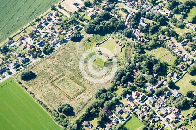 Remains of Bolingbroke Castle and Civil War siegework, Old Bolingbroke, Lincolnshire, 2018. Creator: Historic England Staff Photographer.