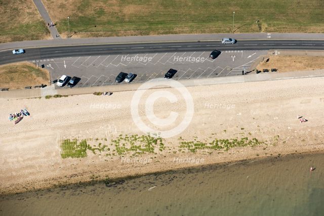 Remains of D-Day Embarkation Hard G1, Stokes Bay, Hampshire, 2018. Creator: Historic England.
