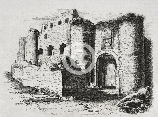 Remains of Doña Urraca Palace, Zamora, Castile, Spain, 1852. Creator: Cecilio Pizarro.
