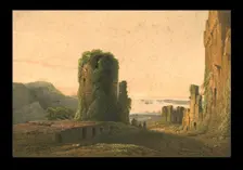 Remains of Genoese Forts at Inkermann c1856. Creator: WL Walton