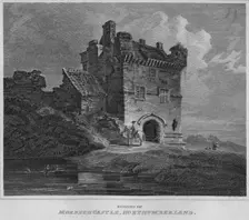 Remains of Morpeth Castle, Northumberland 1814. Artist: John Greig