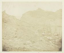 Remains of Old Genoese Castle above the Harbour of Balaklava, 1855. Creator: James Robertson