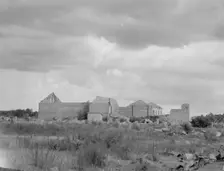 Remains of sawmill in Fullerton, Louisiana, 1937. Creator: Dorothea Lange