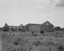 Remains of sawmill in Fullerton, Louisiana, 1937. Creator: Dorothea Lange