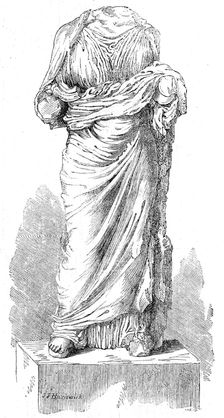 Remains of supposed statue of Artemisia, 1861. Creators: John Jessop Hardwick, Unknown