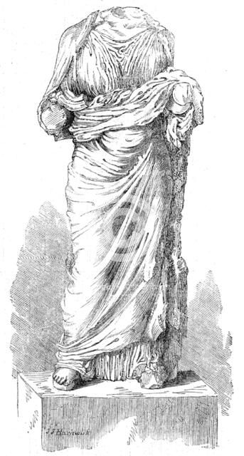 Remains of supposed statue of Artemisia, 1861. Creators: John Jessop Hardwick, Unknown.