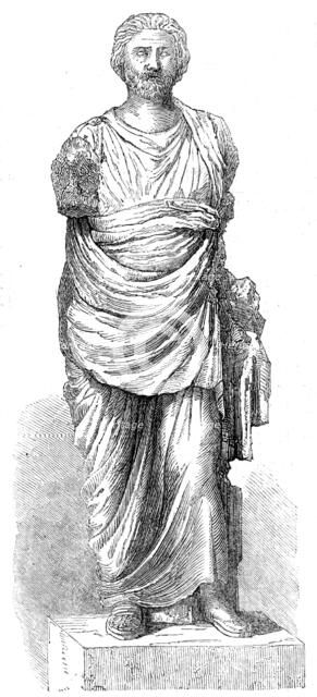Remains of supposed statue of Mausolus, 1861. Creators: John Jessop Hardwick, Unknown.