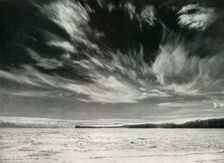 Remarkable Cirrus Clouds Over The Barne Glacier 19 Dec 1911, (1913). Artist: Herbert Ponting