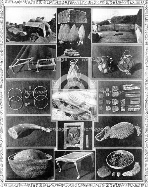 Remarkable discoveries by the British School of Archaeology in Egypt, 1909. Creator: Unknown.