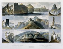 Remarkable Hills on the Upper Missouri 1844. Artist: Friedrich Salathe