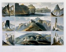 Remarkable Hills on the Upper Missouri 1844. Creator: Friedrich Salathe