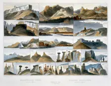 Remarkable Hills on the Upper Missouri 1844. Creator: Friedrich Salathe
