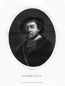 Rembrandt, Dutch painter, 1826. Artist: J Pass