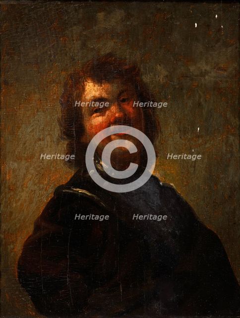 Rembrandt Laughing, 1658. Artist: Schalcken, Godfried Cornelisz (1643-1706)