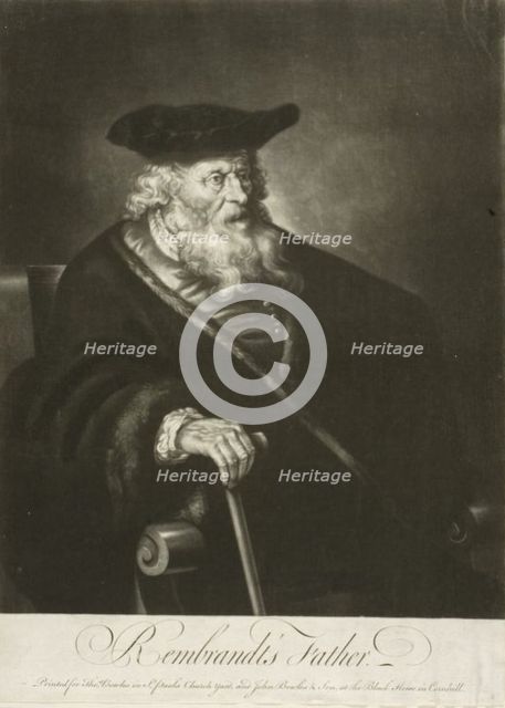 Rembrandt's Father, n.d. Creator: James McArdell.