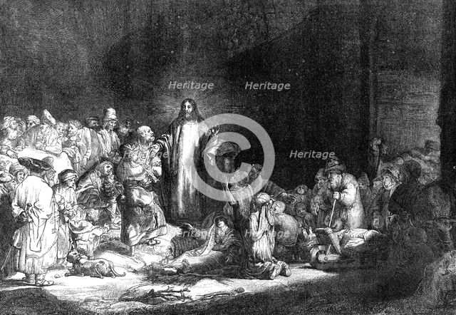 Rembrandt's hundred-guilder piece, "Christ Healing the Sick", 1869. Creator: Henry Duff Linton.