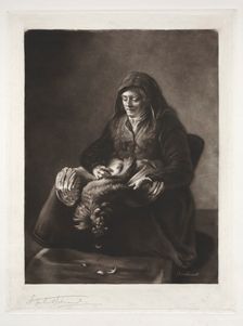 Rembrandt's Mother, 19th-20th century. Creator: Samuel Arlent-Edwards (American, 1862-1938)