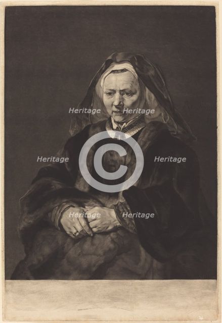Rembrandt's Wife. Creator: Richard Earlom.