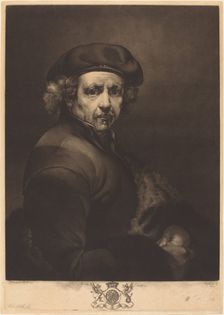 Rembrandt, Self-Portrait, 1767. Creator: Richard Earlom