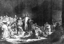 Rembrandt's hundred-guilder piece, "Christ Healing the Sick", 1869. Creator: Henry Duff Linton