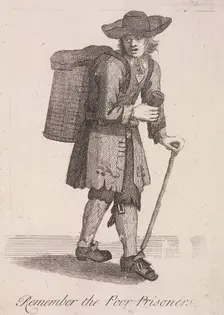 Remember the Poor Prisoners Cries of London, c1688. Artist: Anon