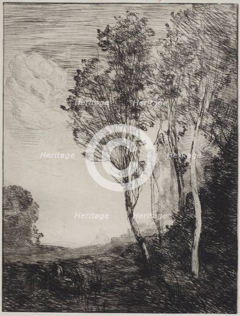 Remembrance of Italy (Souvenir d'Italie), 1866. Creator: Jean-Baptiste-Camille Corot.