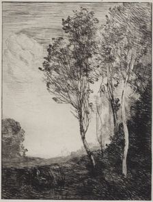 Remembrance of Italy (Souvenir d'Italie), 1866. Creator: Jean-Baptiste-Camille Corot